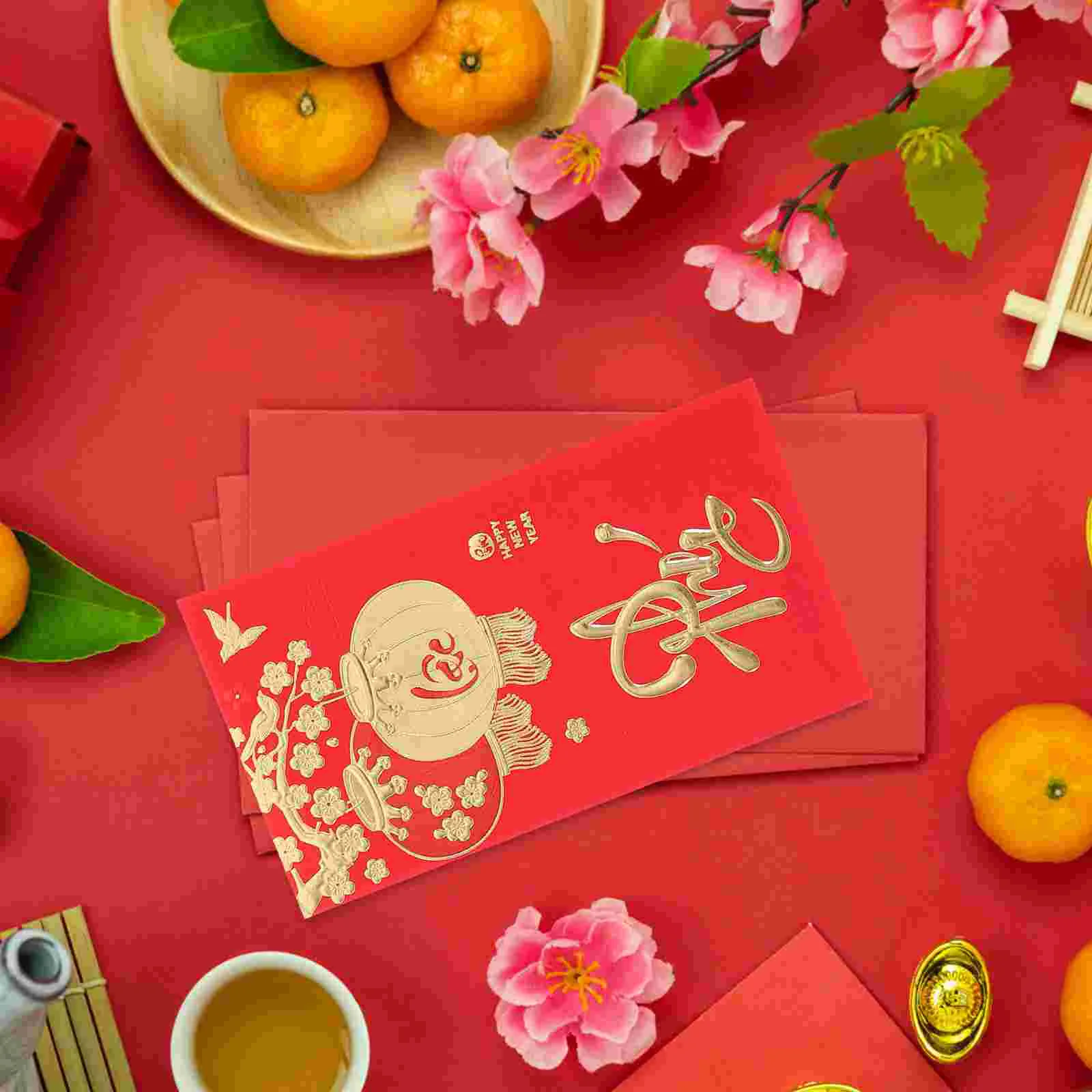

Red Envelopes Money Year Envelope New Chinese Rabbit Hong Bao Pocket Gift Lucky Packet Festival Spring Weddingcash Hongbao