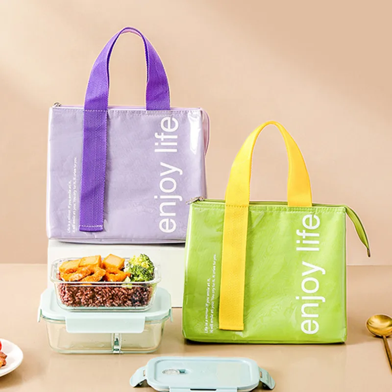 

Portable Kids Bento Food Pouch Women Bag Container Lunch Bag Cooler Insulation Loncheras Waterproof Picnic Thermal For Ice