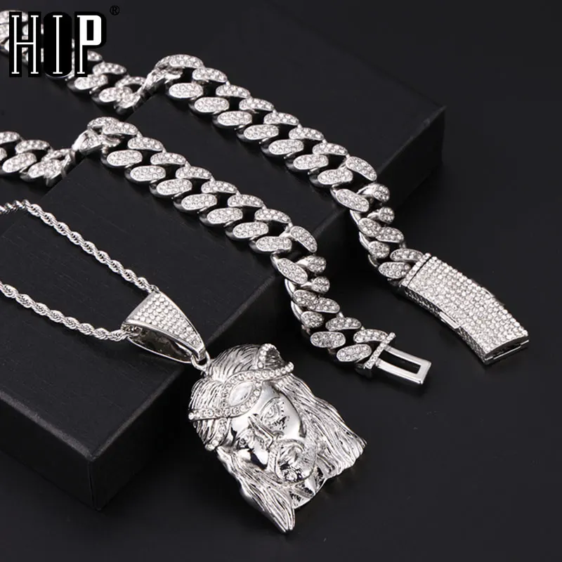 

Цепочка с кубинской подвеской в стиле хип-хоп для мужчин и женщин