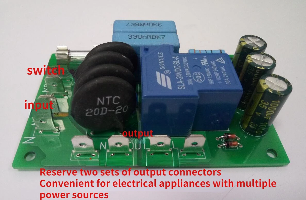 

Class A High-power Amplifier, Home Appliance Power Supply Delay Soft Start, Anti-shock Trip Protection Circuit Board