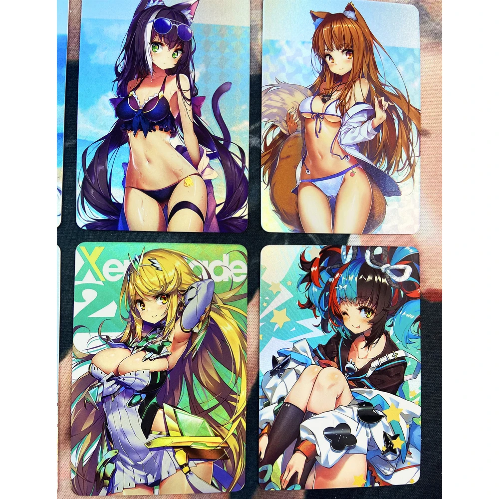 9 шт./компл. ACG аниме девочки флэш-карты сексуальные kawaii Rem Редкие карты heroine