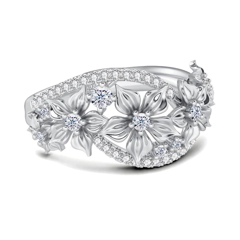 Свадебное кольцо с муассанитом Kirin Palace, обручальное кольцо с бриллиантами D-образного цвета, покрытое серебром 925 пробы, розовое золото, ювелирные украшения для женщин