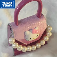 takara tomy creative sweet cartoon hello kitty messenger bag cute pearl accessories student all match handbag