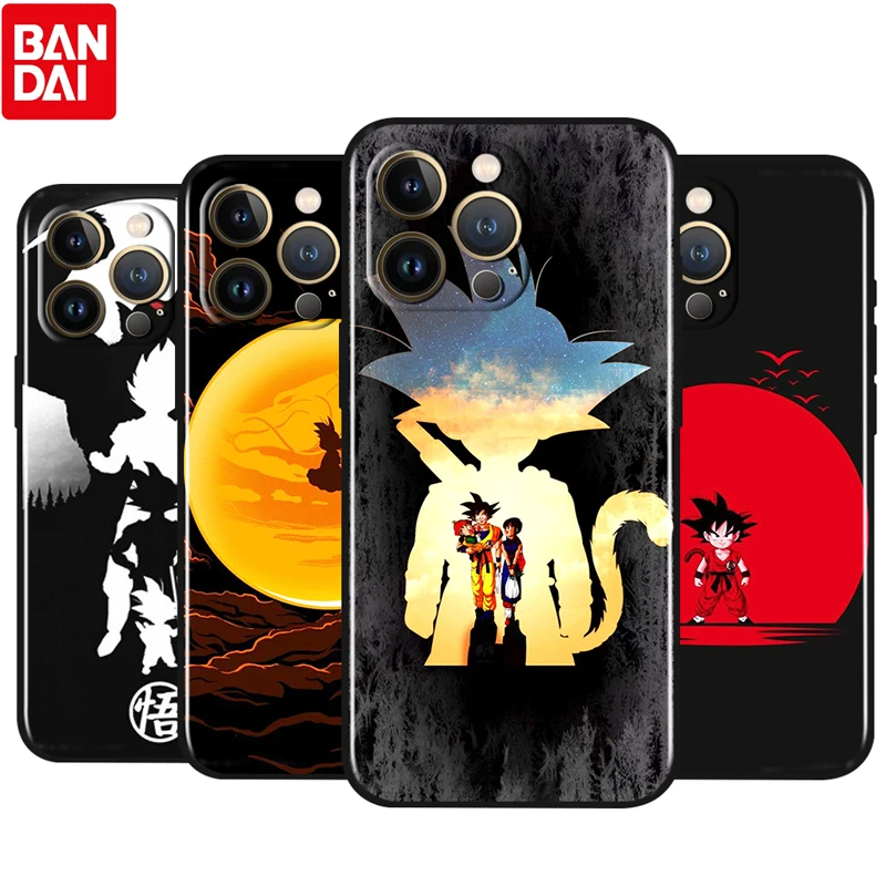 

Dragon Ball Son GOKU For Apple iPhone 13 12 11 Pro Max Mini XS Max X XR 6 7 8 Plus 5S SE2020 Soft Black Phone Case Fundas Cover