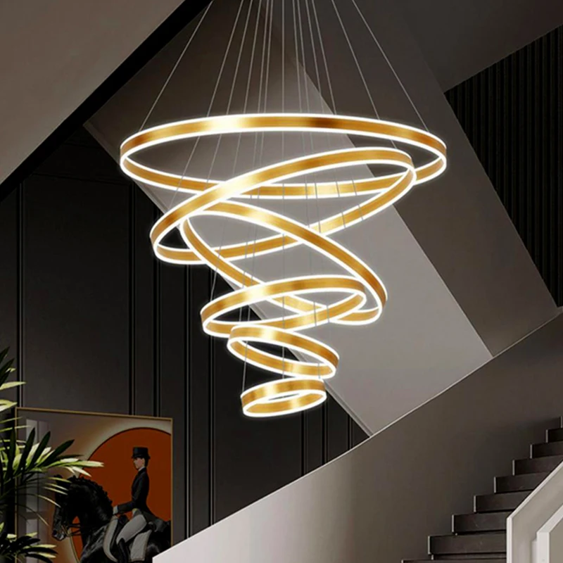 

Комнатный декор, светодиодная художественная люстра, Подвесная лампа, светильник в скандинавском стиле для дома, столовой, комнатный Потолочный подвесной светильник, кольцо для гостиной