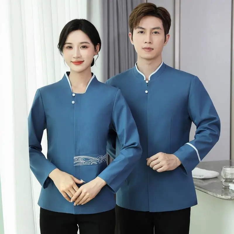 Одежда для уборки рабочая одежда с длинным рукавом осенне-зимняя женщин дома