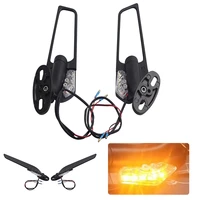 for yamaha yzf r6 r25 r3 r125 r15 modified wind wing adjustable rotating rearview motorcycle mirror accessories with lights