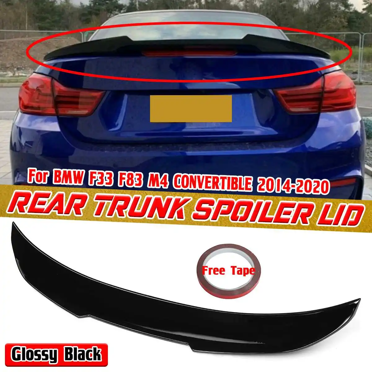 

New PSM Style Car Rear Trunk Boot Lip Spoiler Wing Lip For BMW F33 F83 M4 CONVERTIBLE 2014-2020 Rear Trunk Spoiler Boot Wing