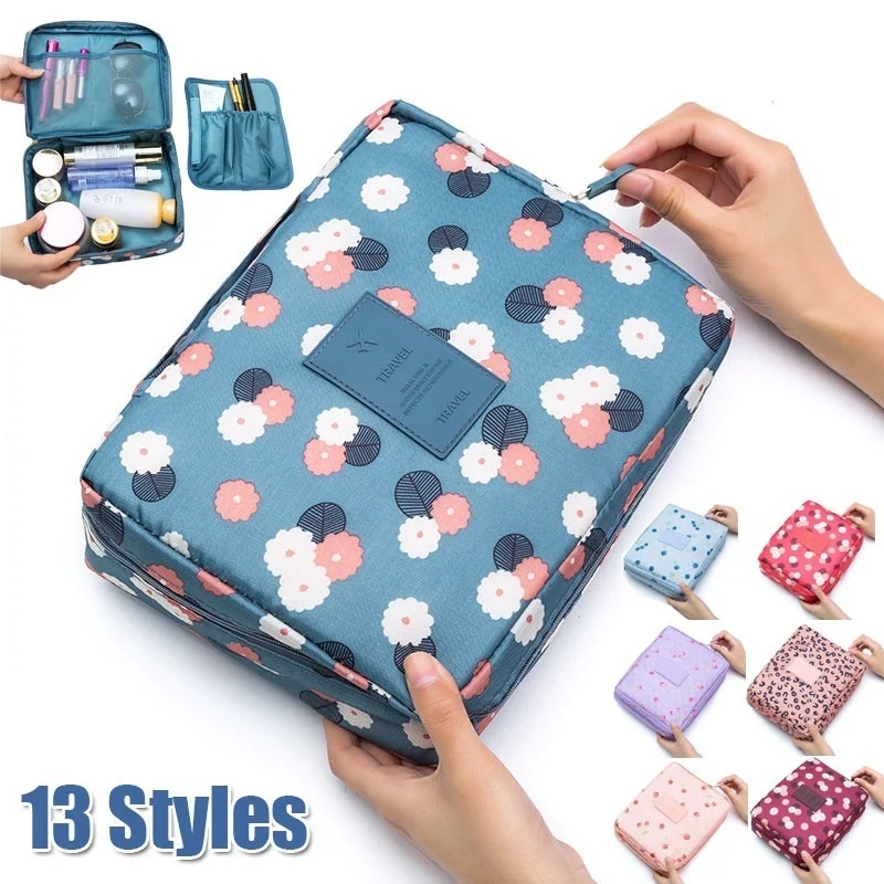 

Multifunction Women Outdoor Storage Bag Toiletries Organize Cosmetic Bag Portable Waterproof Female Travel Make Up Cases