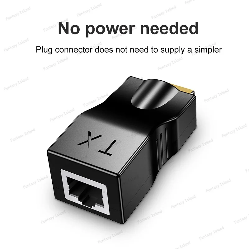 Адаптер HDMI 30 м односетевой кабель передача в RJ45 усилитель сигнала передатчик 4k30hz