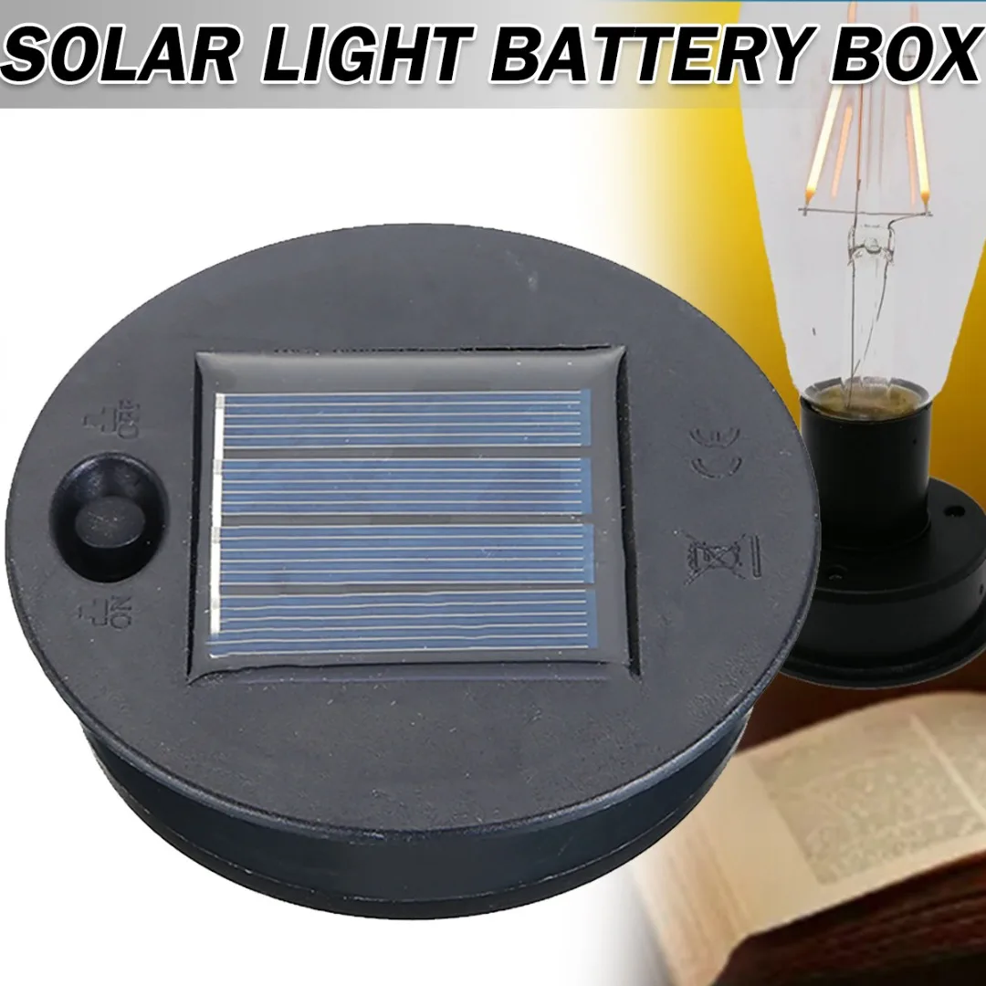 1pc Replacement Solar Light Battery Box Polycrystalline Silicon Solar Powered Panel Storage Box Outdoor LED Lamp Cell Boxes