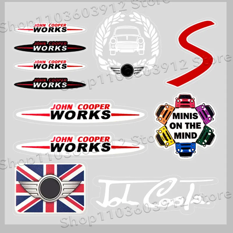 

Универсальная деталь для MINI JCW John Cooper Works Clubman R50 R52 R53 R55 F55 наклейка на задний бампер грузовика «сделай сам»
