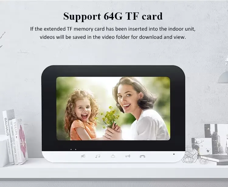Tuya Wi-Fi видеодомофон домашний 7-дюймовый экран монитора 1080P 2F/3F/4F/6F камера домофона