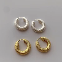 korean retro design metal ear buckle for women earrings simple all match ear jewelry