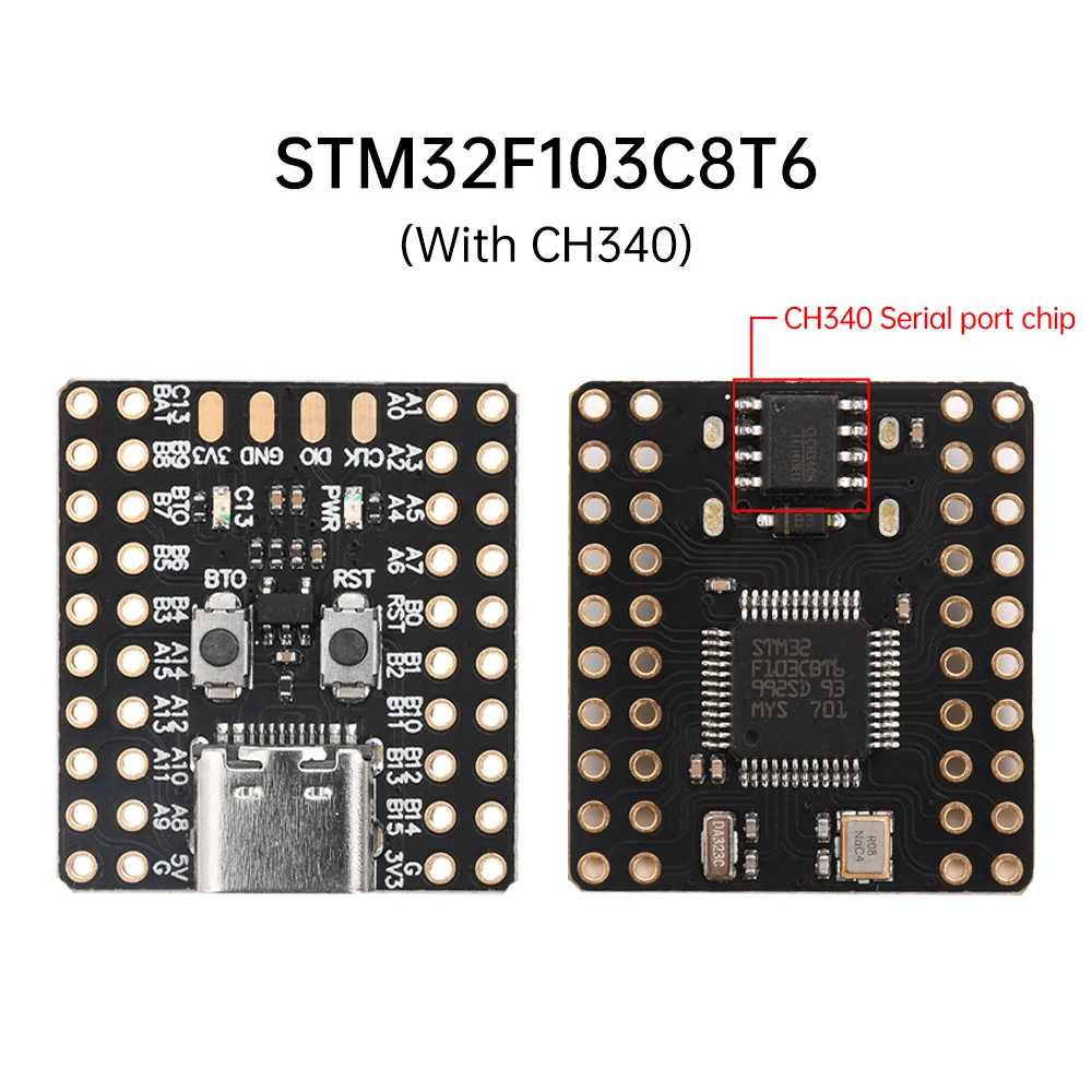 

STM32F103C6T6A STM32F103C8T6 CH32V103C8T6 мини плата для разработки