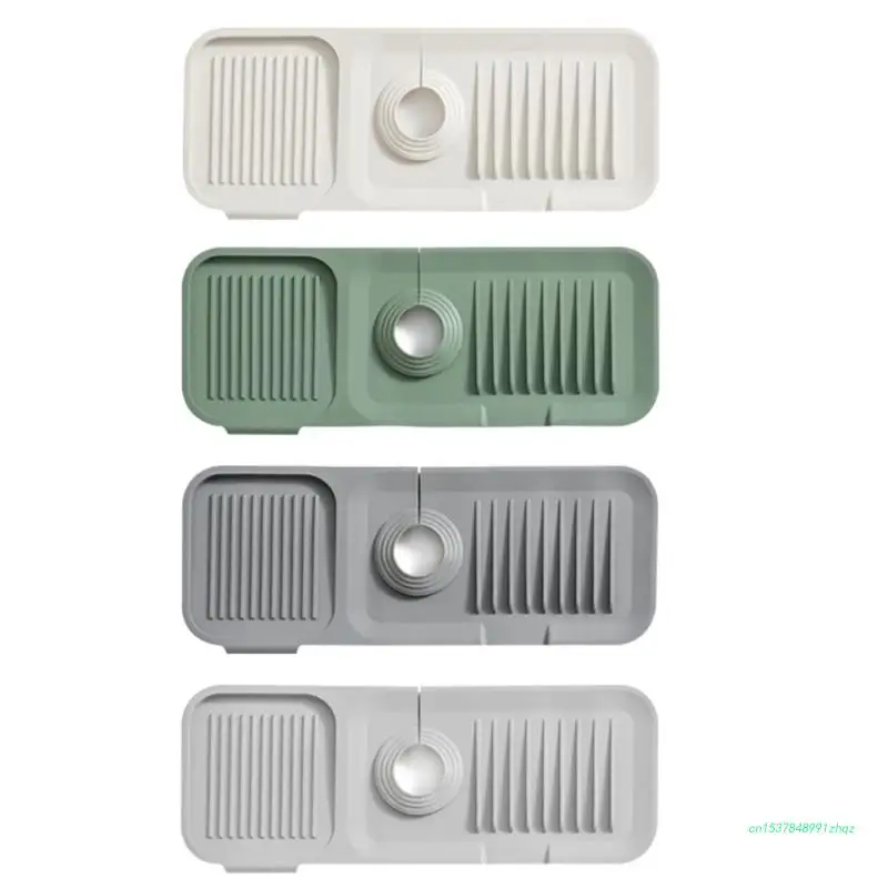 

Anti-splash Guard for Kitchen Sink Silicone Faucets Guard Mat Drain Drying Pad
