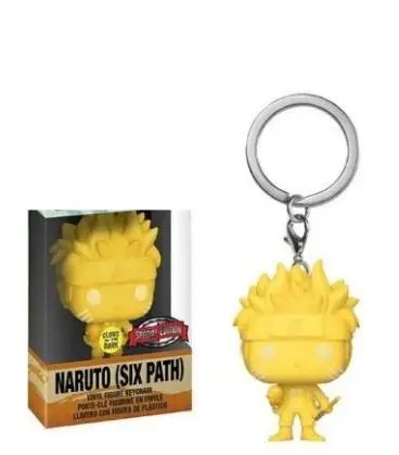 Аниме экшн-игрушки Funko Naruto KAKASHI Sasuke Kurama фигурки из аниме Шесть дорожек 4 см Брелок -