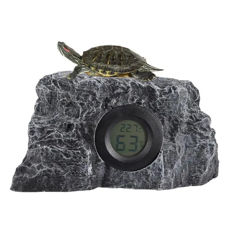 Аквариумный термограф цифровой ареометр измеритель влажности с камнями дизайн