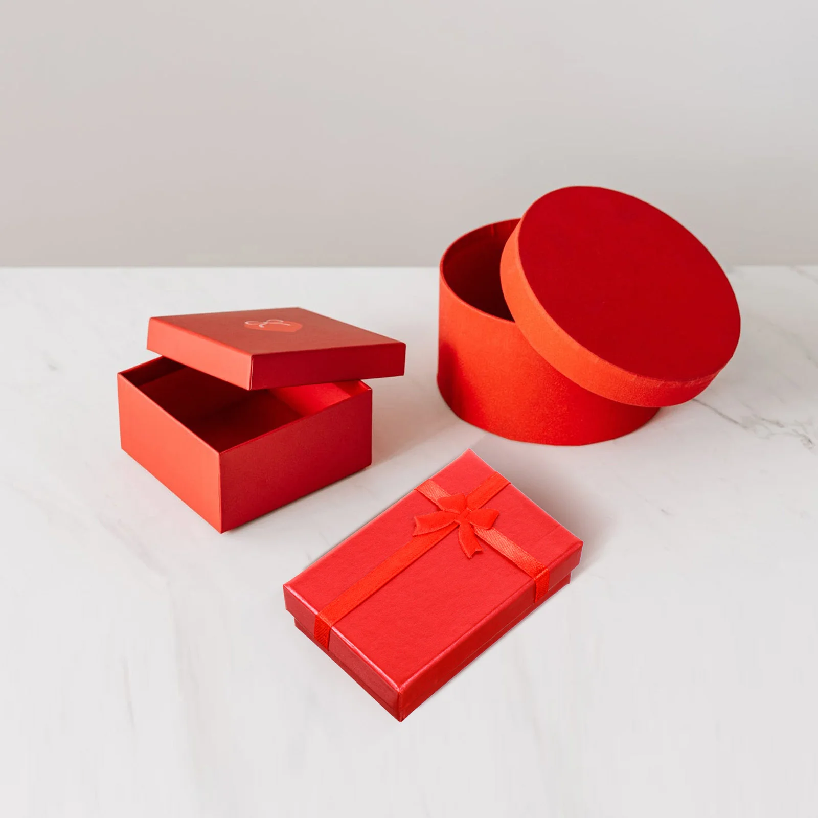

Box Gift Jewelry Boxesfor Paper Valentines Treat Gifts Organizer Ring Case Packagingwrapping Birthday Day Necklace Bowknot