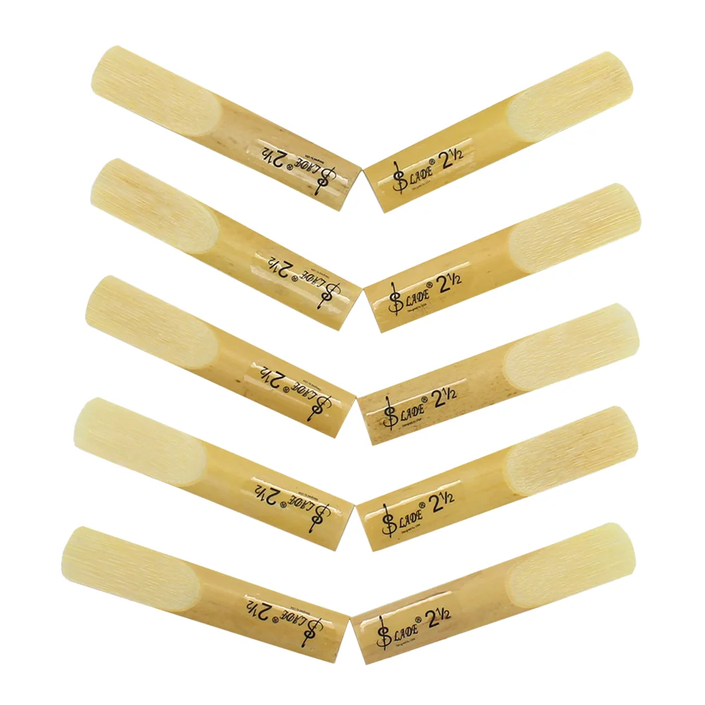 10 шт. 25 2-1/2 набор бамбуковых тростей для саксофона аксессуар (альт) трости