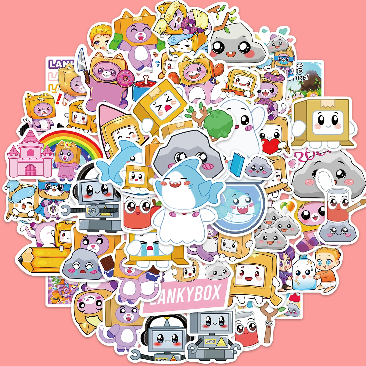 Cartoon Cute Stickers Packs Book Skateboard Luggage Guitar Gifts Car Kids Toys Laptop Stickers Graffiti