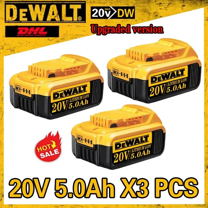 Оригинальный 5 Ач 6 20 В большой емкости DeWalt DCB200 DCB184 DCB203 DCB205 аккумуляторы для
