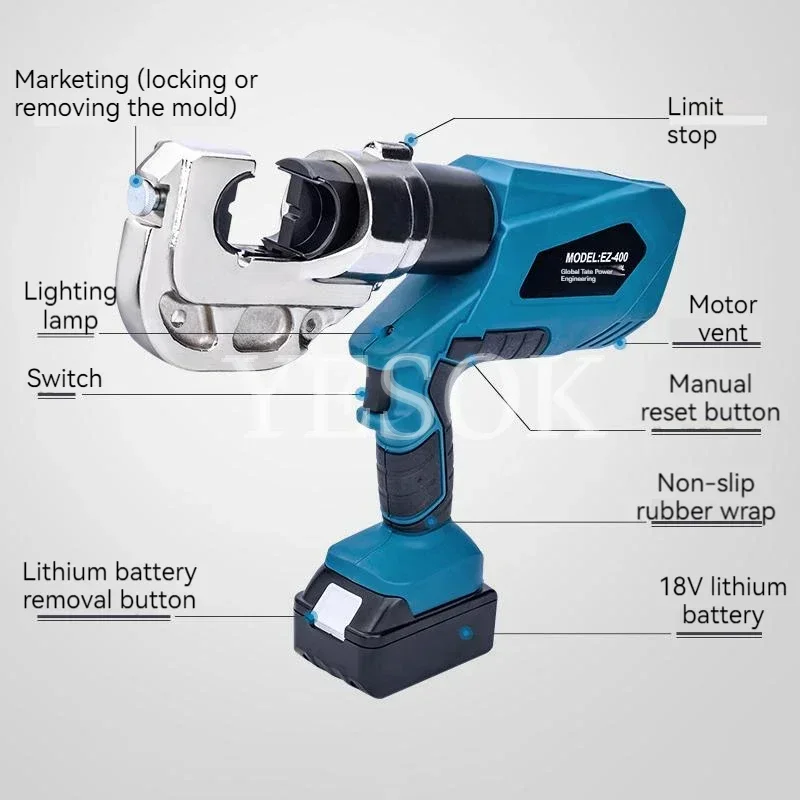 EZ-300 Аккумуляторные гидравлические клещи Электрический гидравлический обжимной