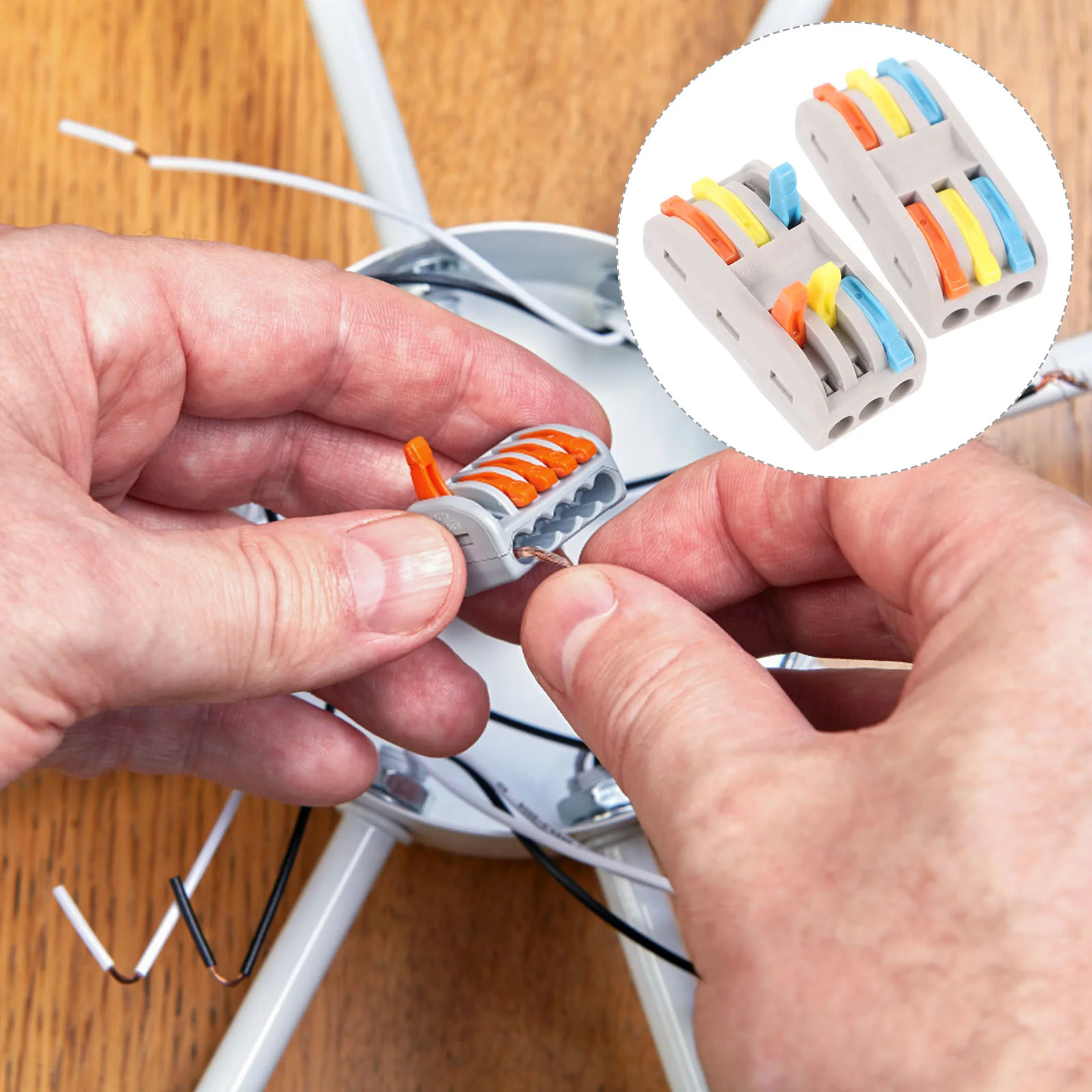 

Wire Connectors Connector Electrical Splice Quick Lever Connect Blocks Kit Tools Nut Electric Electrician Terminal Auto Splitter