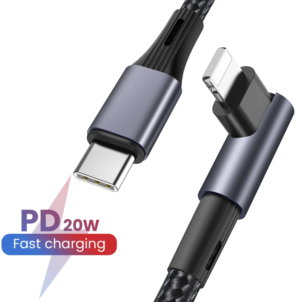 20W PD Cable for IPhone 13 12 11 IOS 13 14 3A Fast Charging USB C To Iphone Quick Charger 4.0 USB Cord Fast Transfer Data Cable