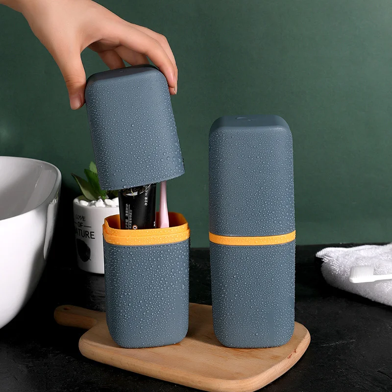 

Portable Toothbrush Holder Box Outdoor Travel Camping Toothbrush Storage Organizer Case Bathroom Accessories Toothpaste Box