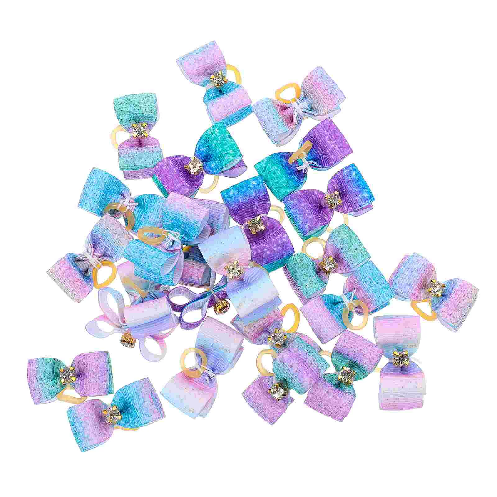 

Hair Bows Dog Bow Bands Rubber Clips Poodle Dayvalentine Female Head Ribbons Grooming Cat Band Pet Tie Puppy Dogssmall Yorkie