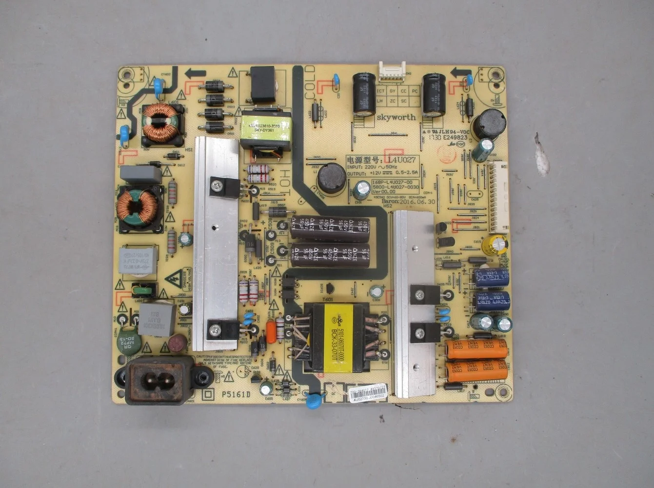 

Disassemble for Kukai 49kx1 Power Board 168p-l4u027-00 5800-l4u027-0030