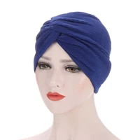 solid color arab wrap headscarf inner hijabs muslim headdress instant underscarf caps forehead cross ready to wear turban bonnet