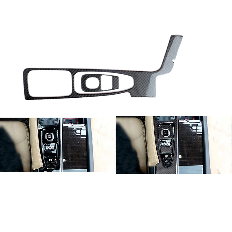 

Car Carbon Central Control Electronic Handbrake Gear Shift Panel Decal Interior Modification For Volvo S90 2017-2019