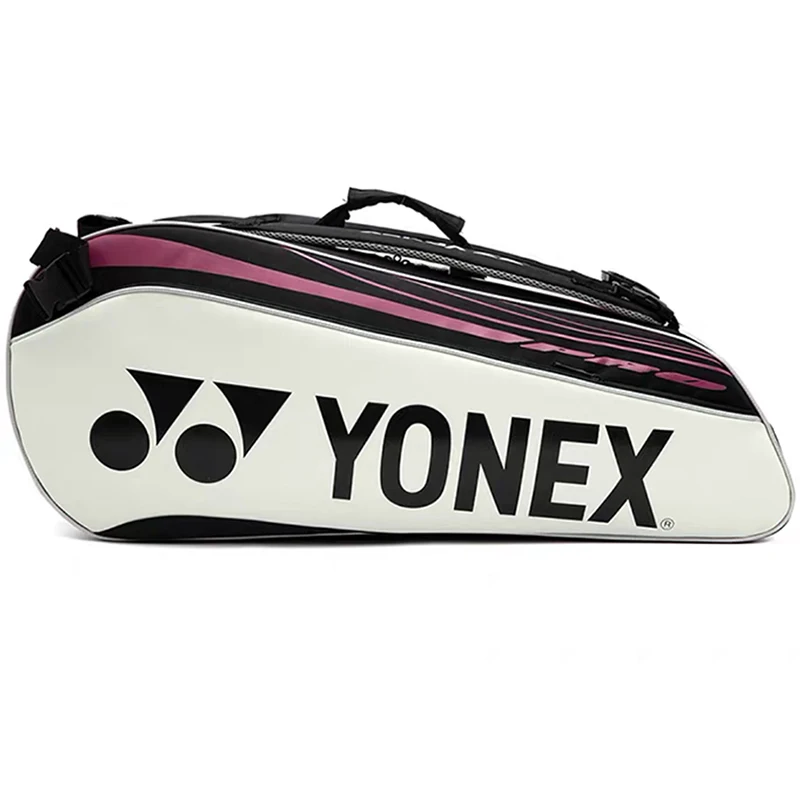Genuine YONEX New Tennis Racket Bag High Quality PU Leather Sports Backpack Badminton Bag For Women Men Holds Up To 6 Rackets