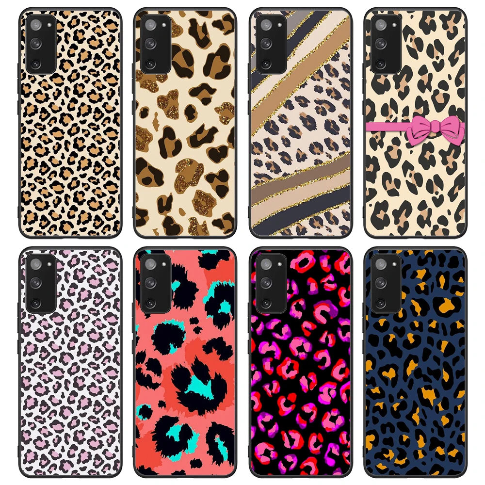 

Leopard Print Glam Phone Case For Samsung Galaxy S8 S9 S9Plus S10e S10 S10 5G S20 S20Plus S21 S21Ultra S21Plus Note10