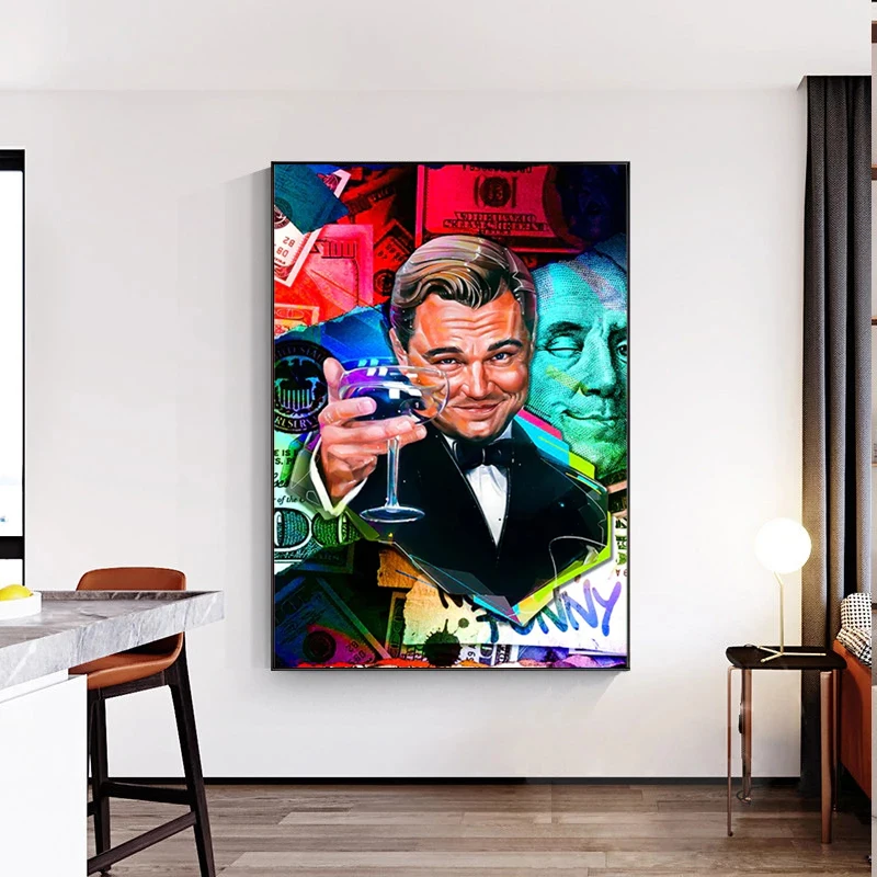 Классический постер фильма Волл Уолл-стрит граффити холст живопись принты