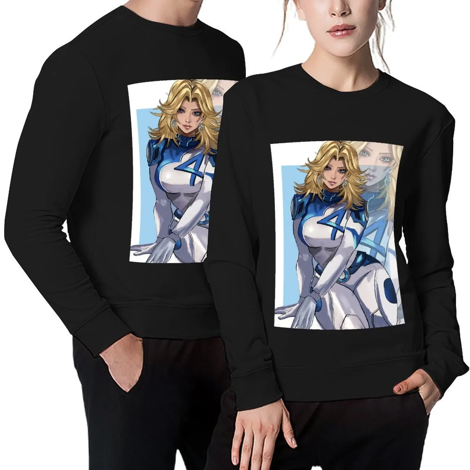 Фото The Invisible Woman-S Sue Storm пуловер спортивный костюм блузка одежда в стиле аниме мужское пальто толстовка с капюшоном для мужчин №1