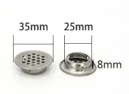 

Стальные вентиляционные решетки для шкафов 10 шт.