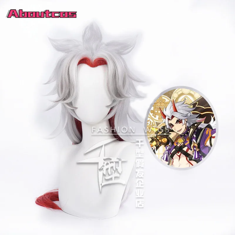 

Game Genshin Impact Cosplay Arataki Itto Cosplay Wig Genshin Impact Arataki Itto Cosplay Accessories Hair