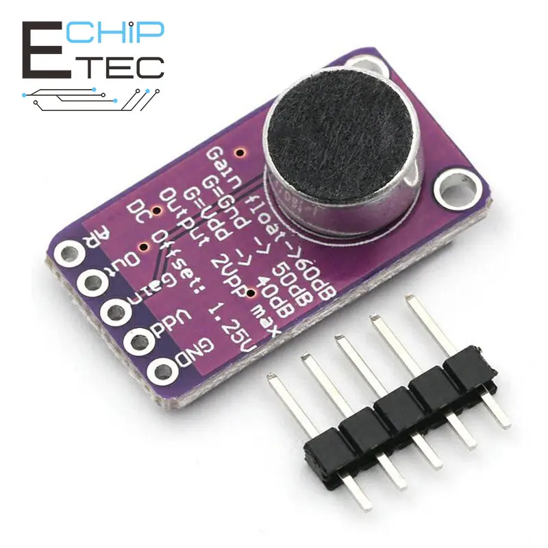 Бесплатная доставка, микрофон MAX9814, оригинальный модуль с автоматическим управлением усилением, Arduino, программируемый, с низким коэффициентом атаки