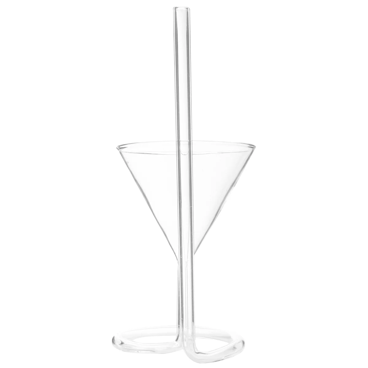 

Cup Glasses Cocktail Straw Spiral Martini Goblet Champagne Drinking Red Whiskey Beverage Cups Creative Built Sipper Clear Coupe