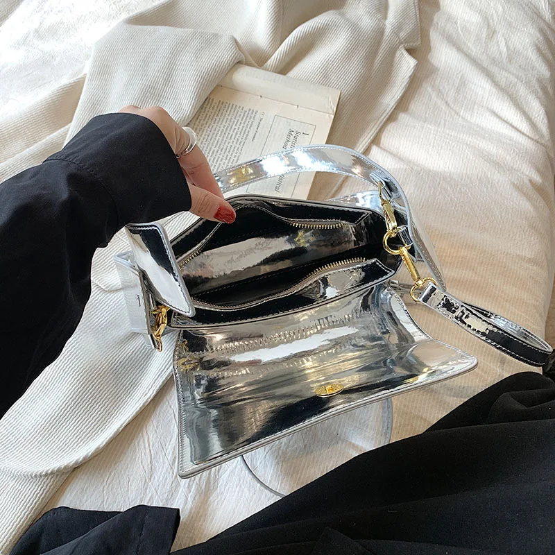 FUNMARDI Trendy Bright Color Ladies Shoulder Bag High Quality Female Handbags PU Leather Underarm Women's Bag Crossbody WLHB3329