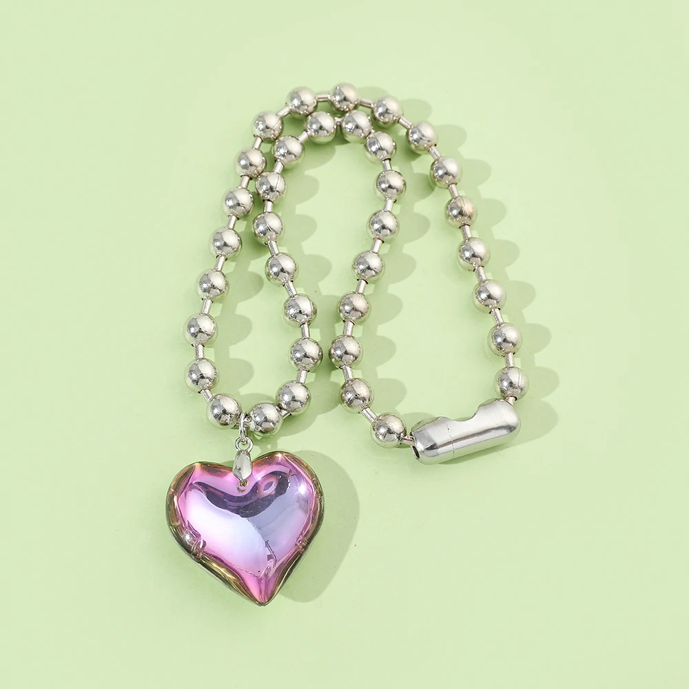 

MINISO Цветной кулон-чокер в форме сердца