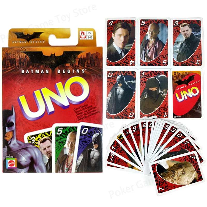 

Uno DC Anime Figure Batman Board Games Bruce Wayne Superman Wonder Woman Super Hero Children's Gifts Cards Game Toys for Adults