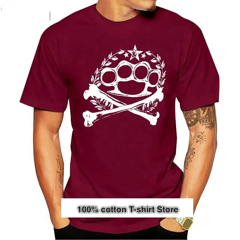 

Camiseta de brutalidad para hombre y mujer, camiseta con nudillos de latón