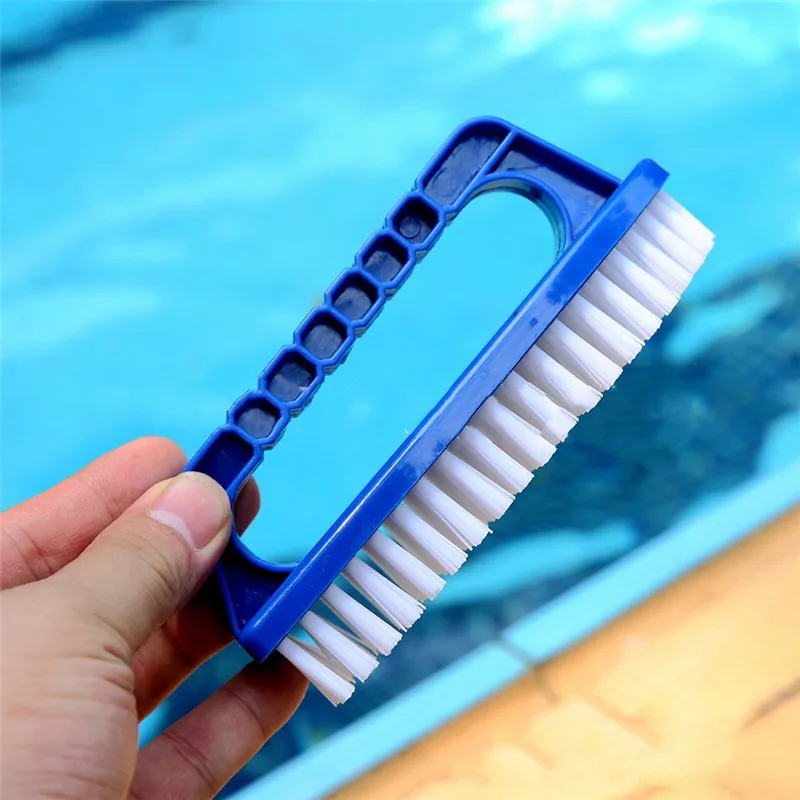 

Голубая многофункциональная щетка с ручками для кухни ванной комнаты, пластиковая Нижняя щетка для ванны