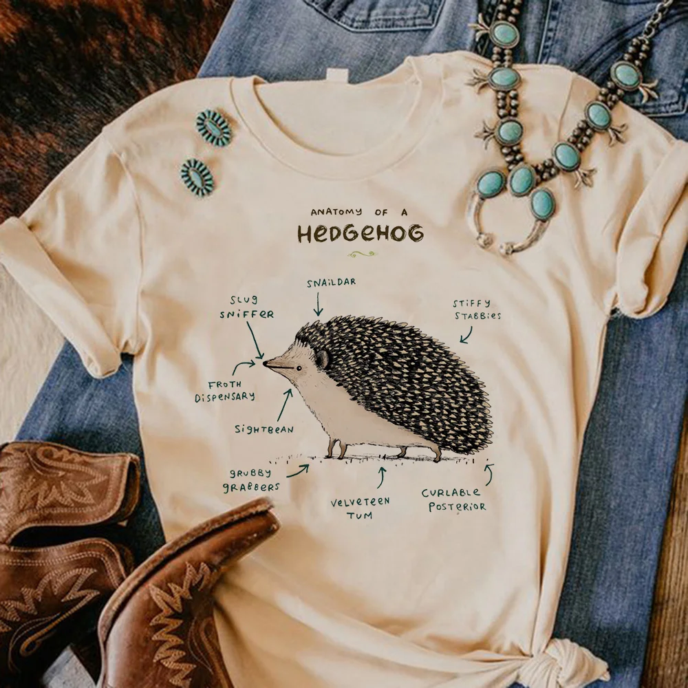 

Hedgehog Cat Dog tshirt women streetwear Y2K Japanese t-shirts female y2k Japanese anime clothes