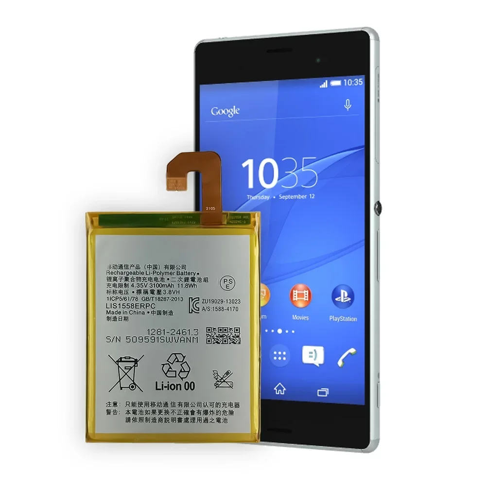Сменный аккумулятор LIS1558ERPC для SONY Xperia Z3 L55T L55U D66643 D6653 D6633 D6603 D6646 D6616 телефона 3100 мАч