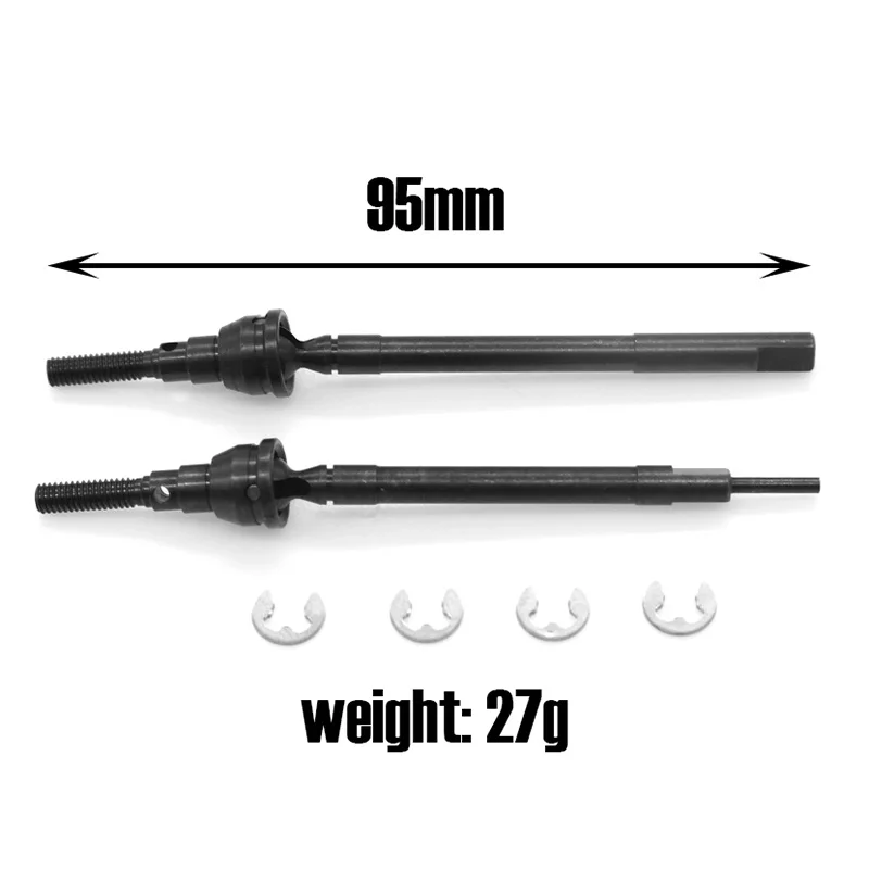 2 шт. CC02 передняя ось CVD комплект 54984 обновленные аксессуары для моделей Tamiya Benz G500 Unimok радиоуправляемые автомобили